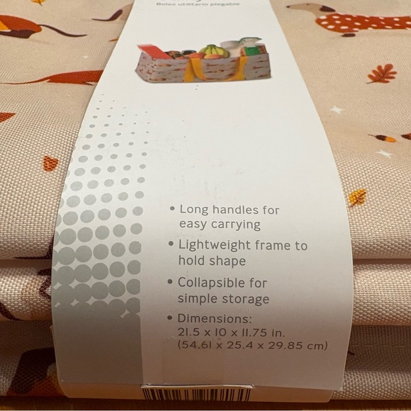 Dachshund Wiener Dog Crane Folded Utility Tote Beach Grocery Limited Edition - Picture 5 of 5